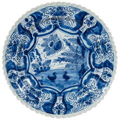 Antique Blue and White Delft Charger