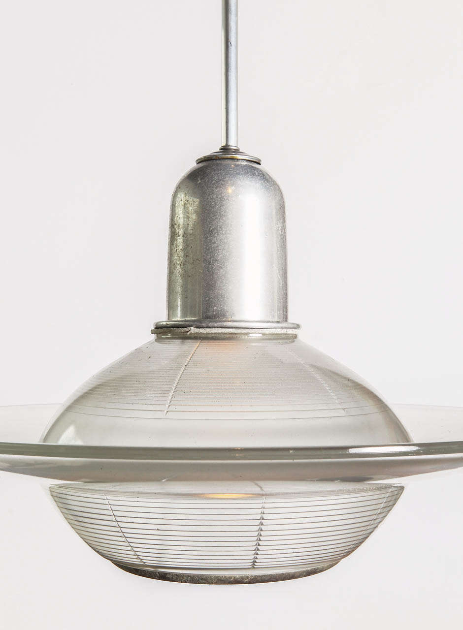 20th Century French Glass and Aluminum Shop Fixture