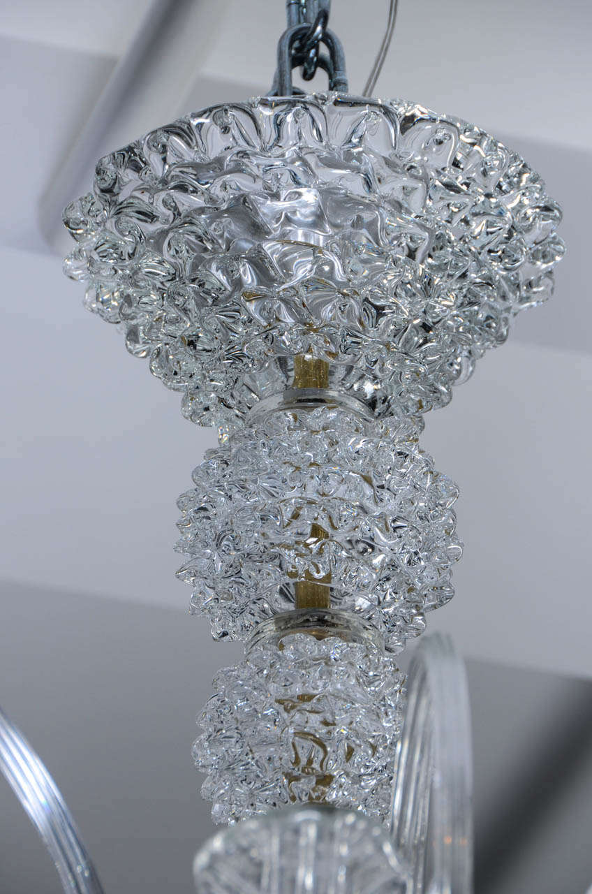 Mid-20th Century Astonishing Big Murano Glass Chandelier