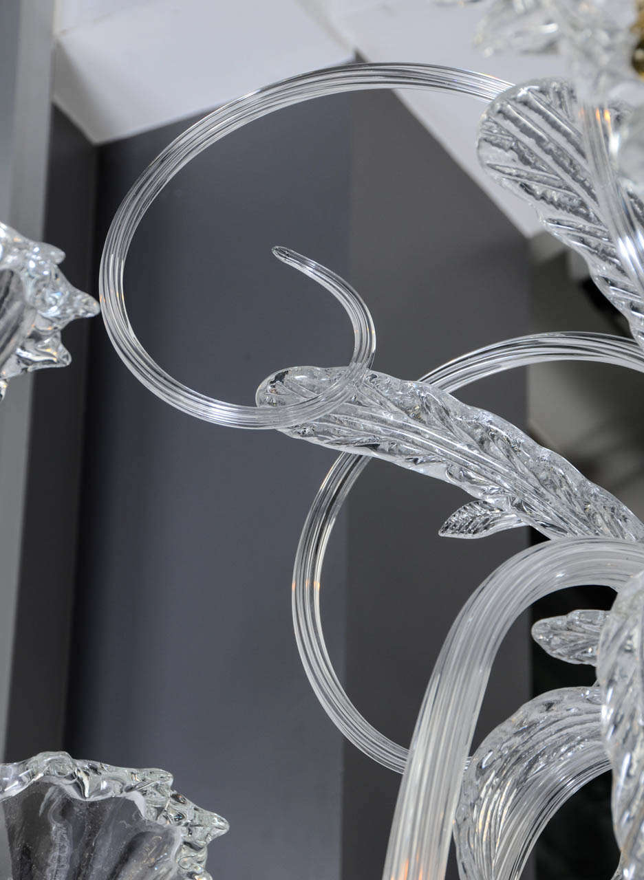 Astonishing Big Murano Glass Chandelier 3