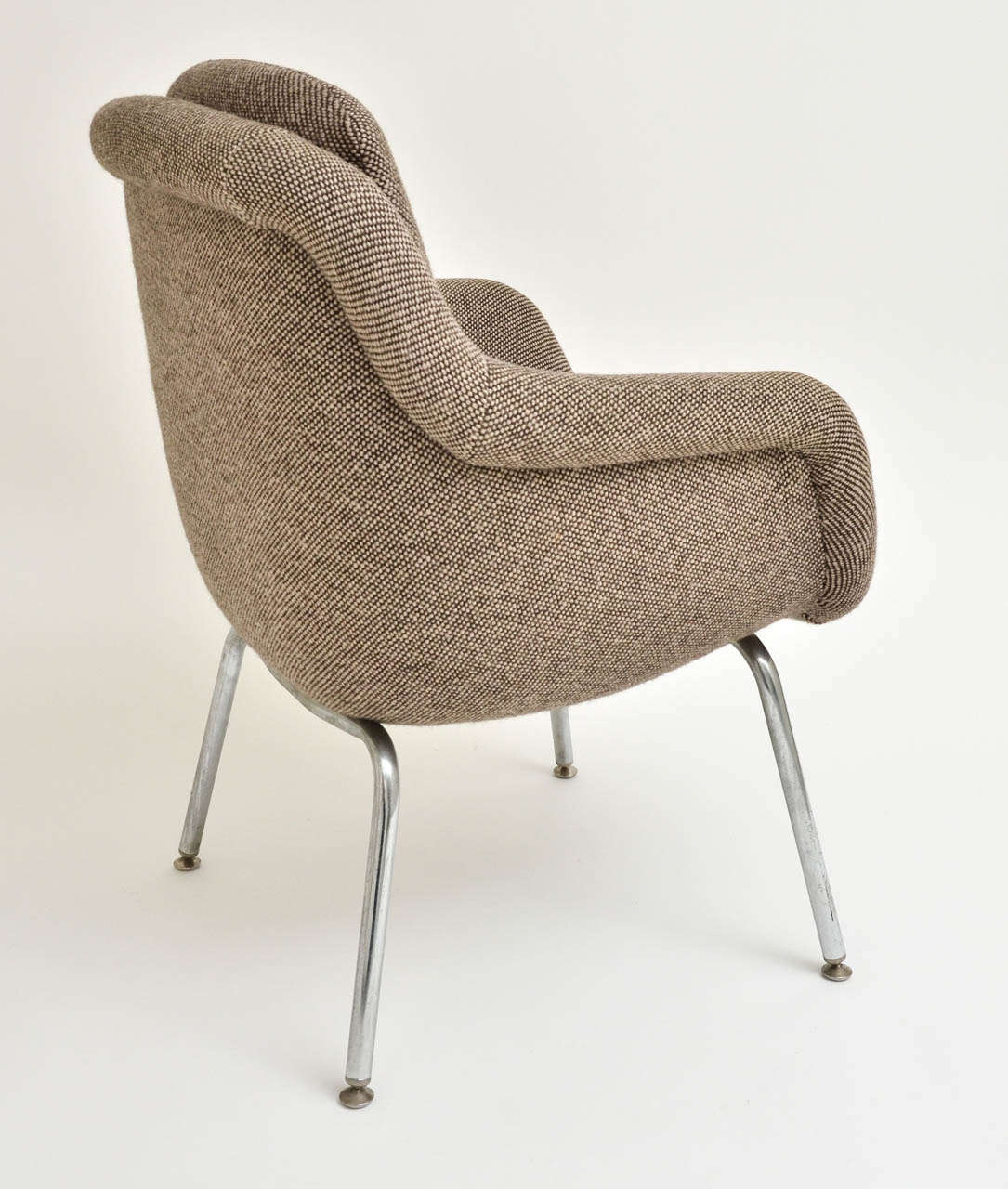 British Mid-Century Modern Pair of Upholstered Armchairs