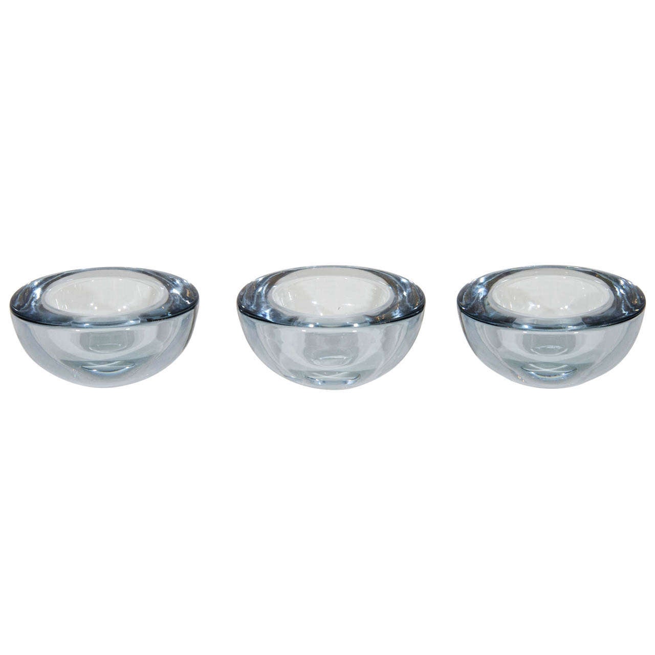 Set of Three Decorative Bowls by Per Lutken for Holmegaard