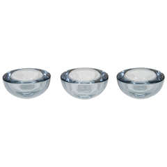 Set of Three Decorative Bowls by Per Lutken for Holmegaard