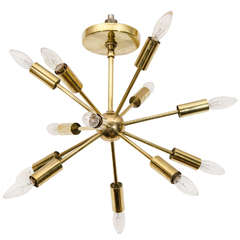Charming Small Scale Brass Sputnik