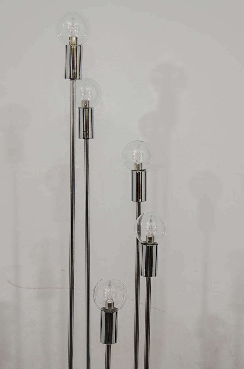 American Spiral Floor Lamp Attributed to Robert Sonneman For Sale