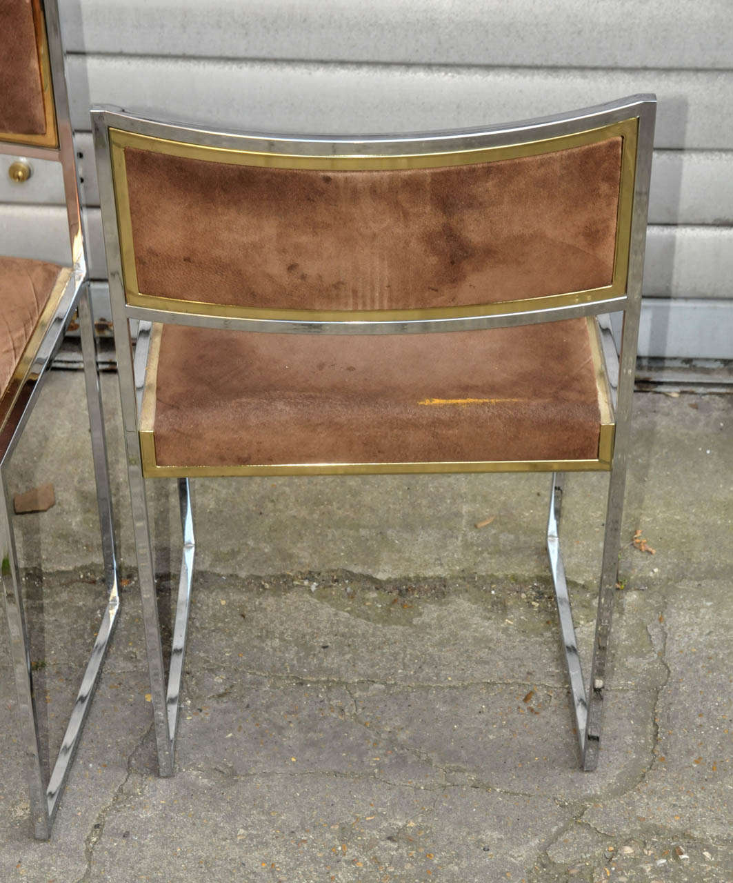 Set of Six 1970's Italian Chairs For Sale 3