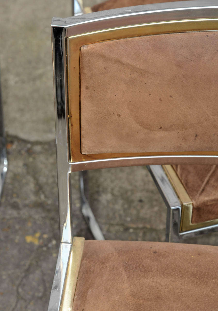 Set of Six 1970's Italian Chairs For Sale 5