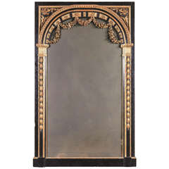Large French Louis XVI Style Parcel Gilt Mirror 9
