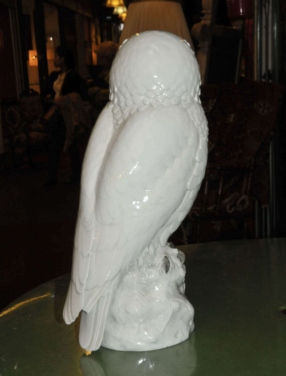 Late 19th Century Porcelain Owl For Sale 2