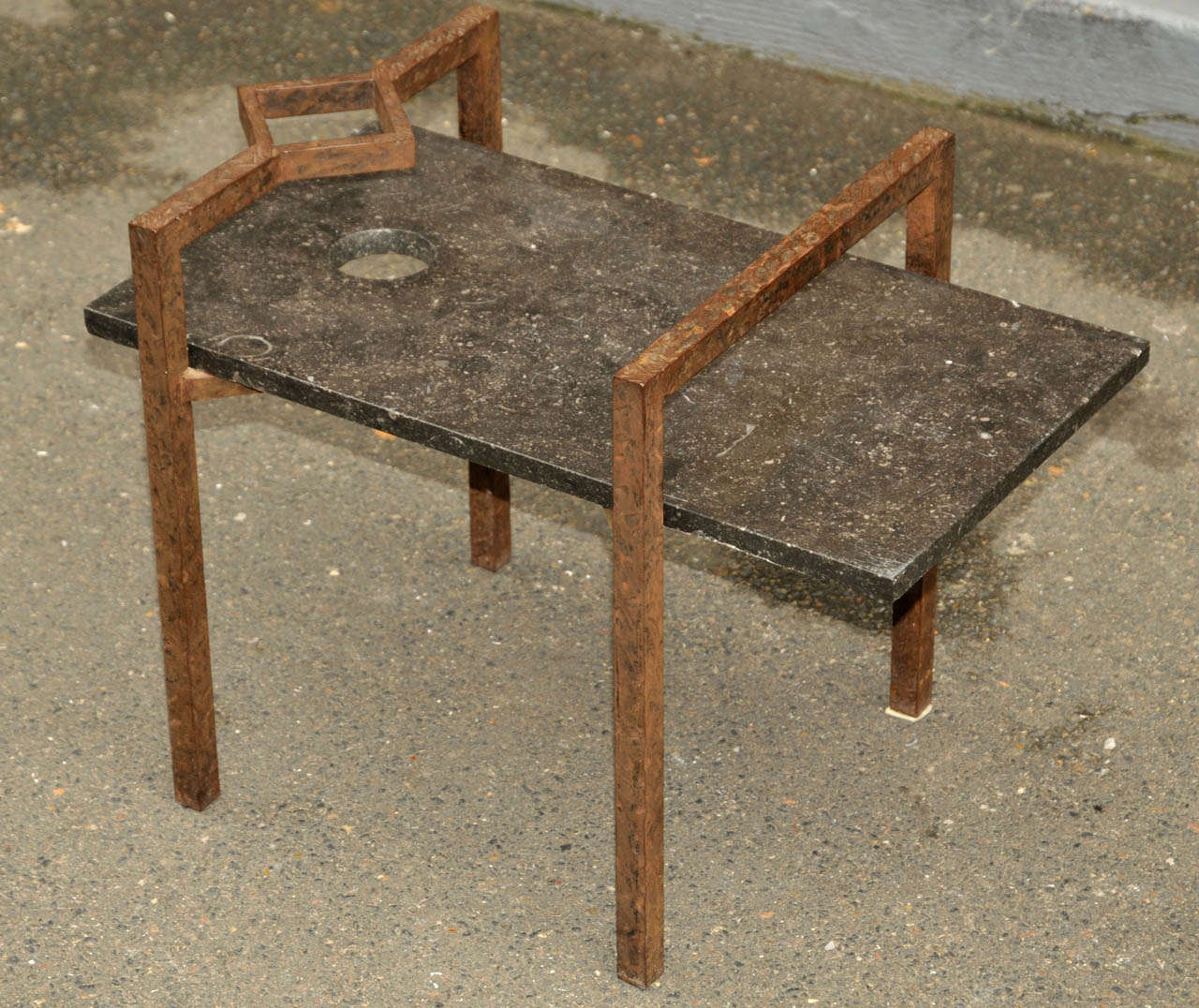 French Pair of 1970's End Sofa Tables For Sale