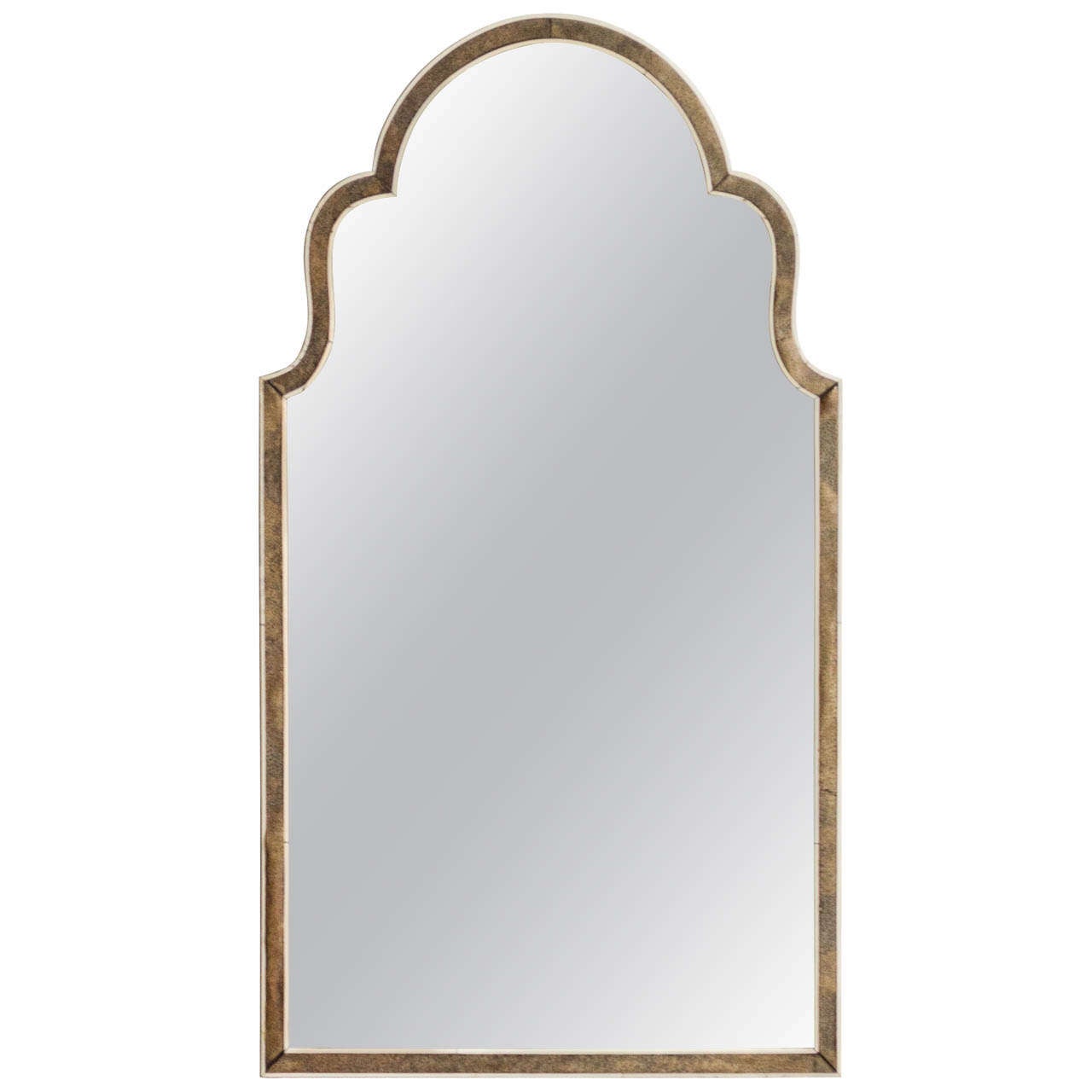 Art Deco Shagreen and Bone Vanity Table Mirror