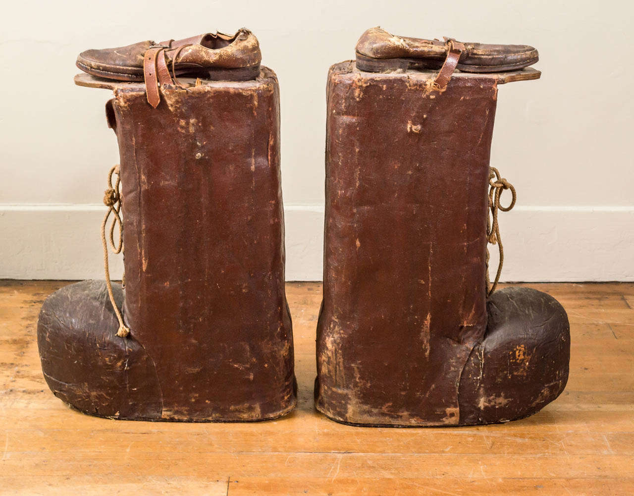 American Giant Pair of Carnival Paul Bunyan Boots For Sale