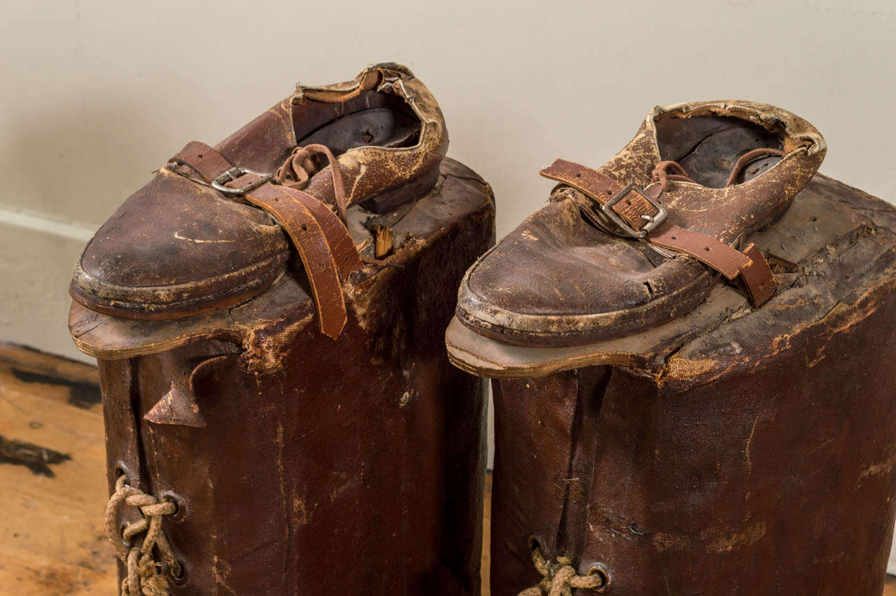 Giant Pair of Carnival Paul Bunyan Boots In Good Condition For Sale In San Francisco, CA