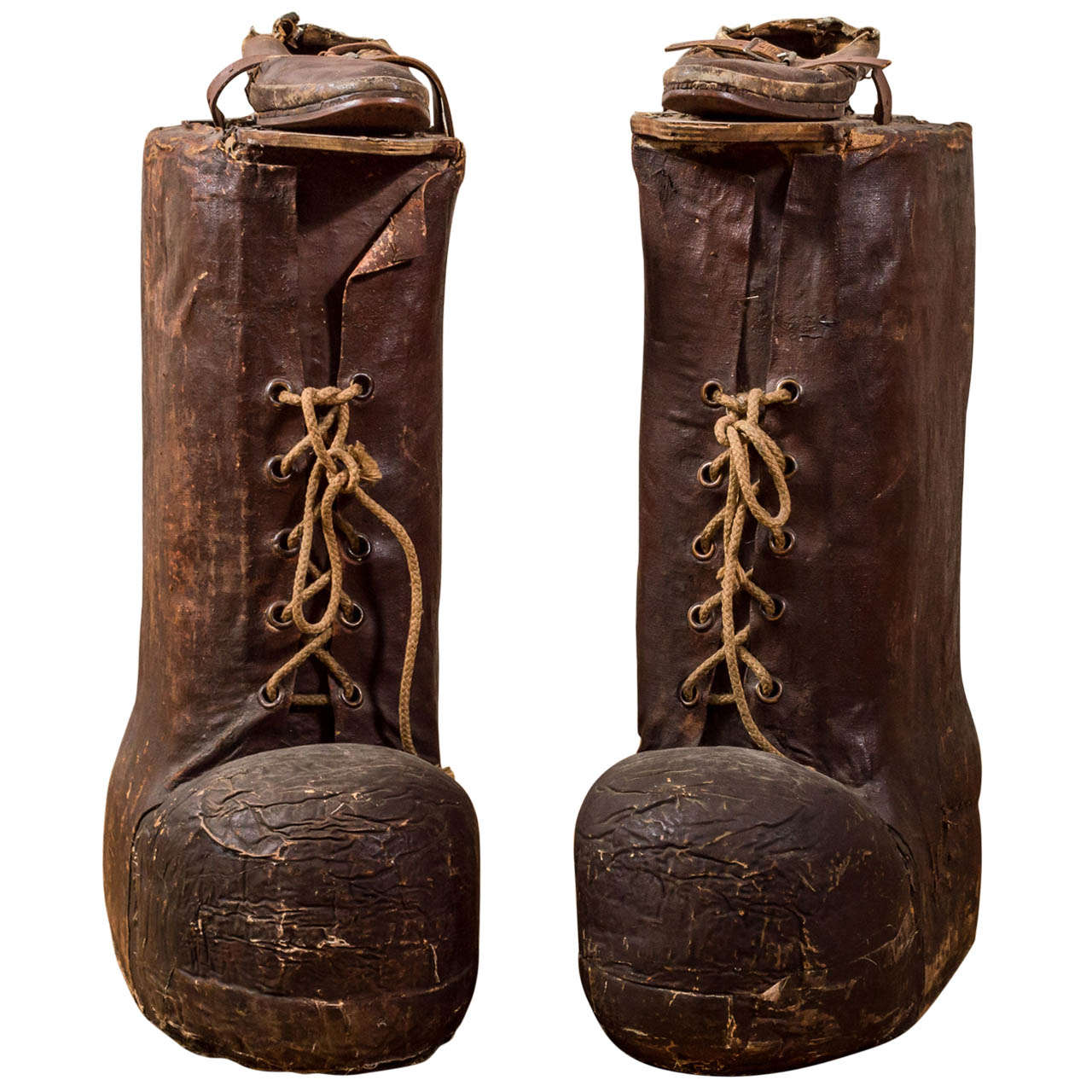 Giant Pair of Carnival Paul Bunyan Boots For Sale