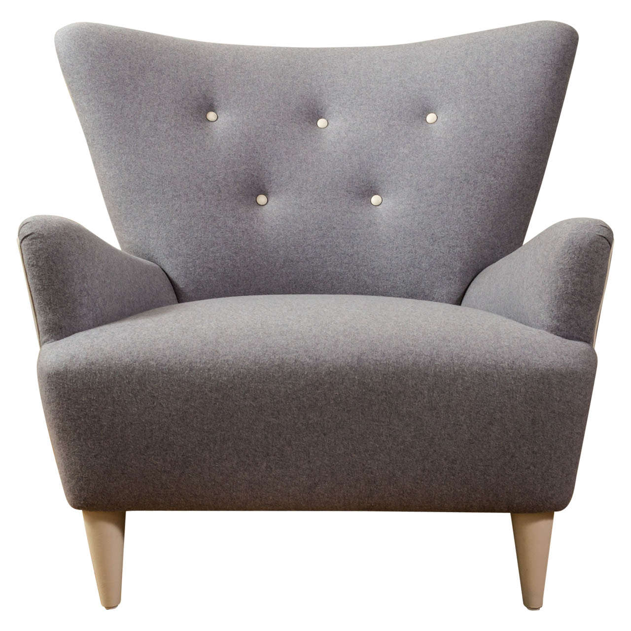 Custom Made MidCentury Style Armchair at 1stdibs