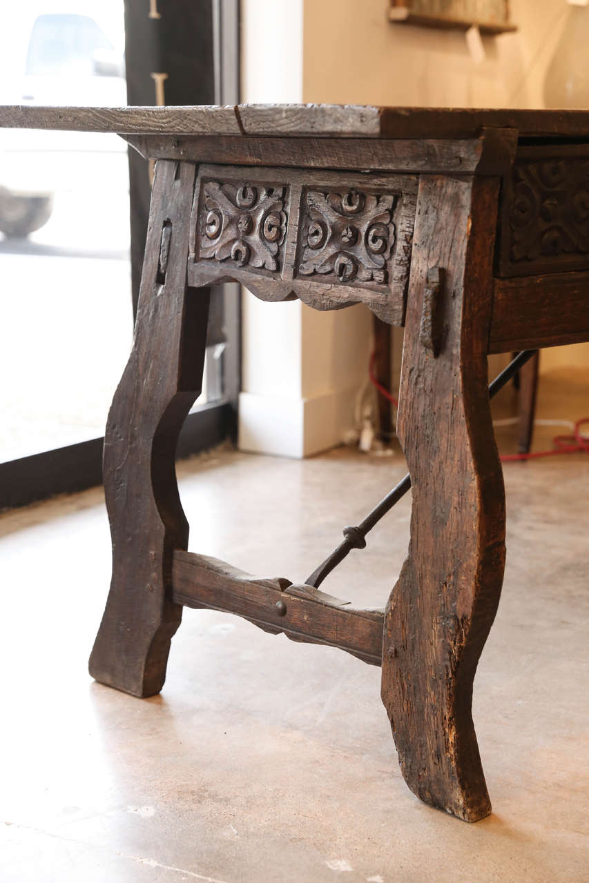 Late 17th Century Carved Chestnut Table 2