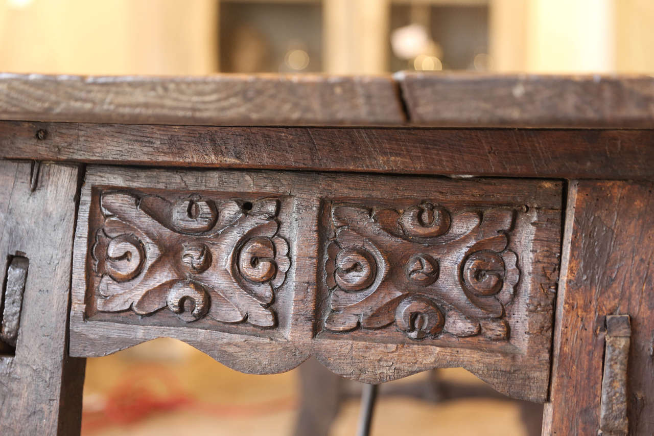 Late 17th Century Carved Chestnut Table 3