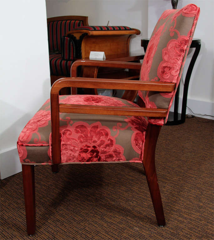 Mahogany Stow Davis Accent Chairs