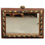 Italian Gilded and Painted Wood "Rope" Mirror, early 20th c.