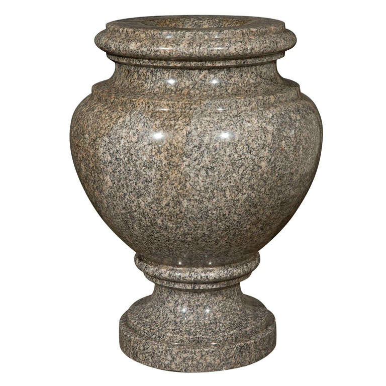 English Granite Urn, circa 1830 For Sale