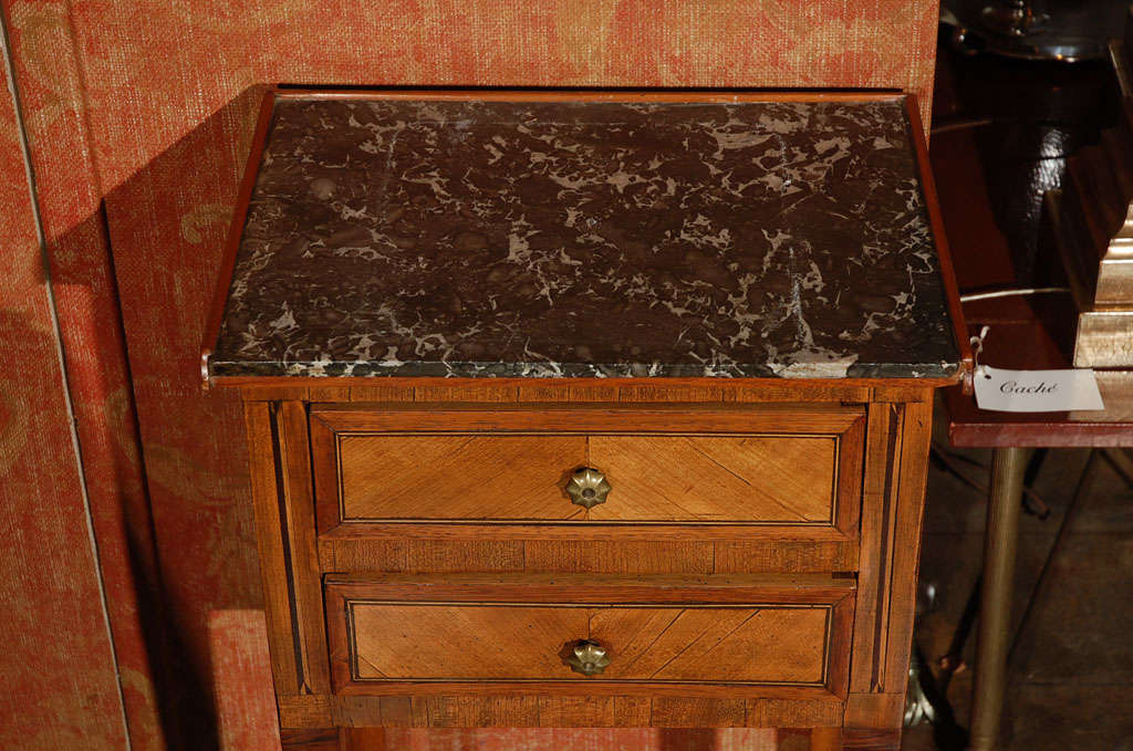 19th Century 19th C. Italian 2 Drawer Side Table