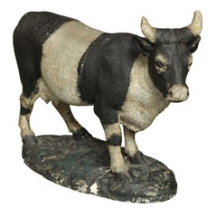 Painted Plaster Cow Model