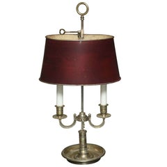 Silver plated  Bouillotte  lamp