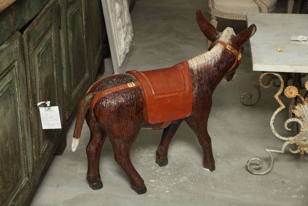 Painted Ceramic Donkey For Sale at 1stDibs ceramic donkeys, donkey