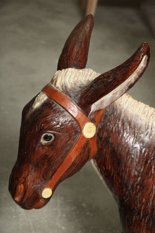 Painted Ceramic Donkey For Sale at 1stDibs ceramic donkeys, donkey