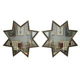 A PAIR OF STAR MIRRORS