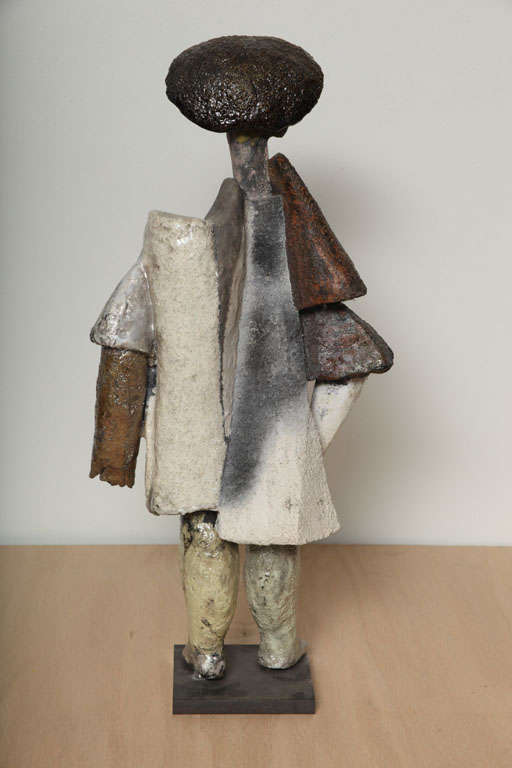 Mid-Century Modern Roger Capron - Le Pelerin Sculpture For Sale