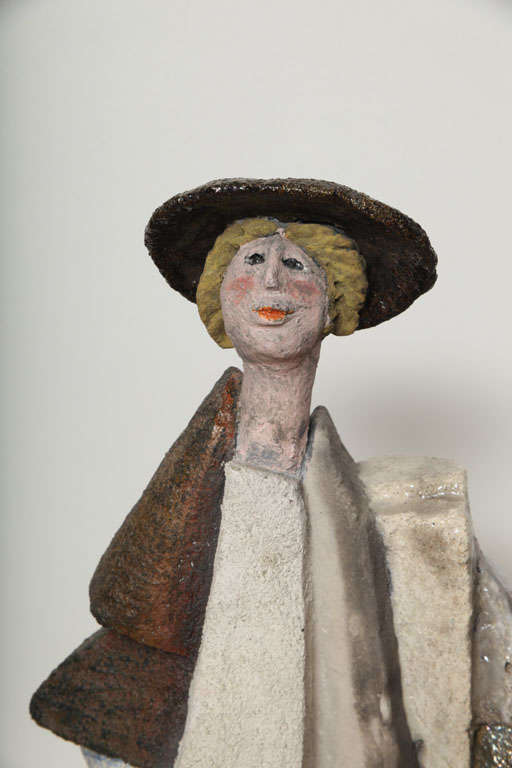 Céramique Roger Capron - Sculpture Le Pelerin en vente
