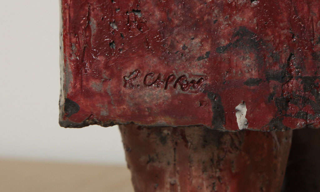 Sculpture en céramique « La Femme au Visage de Lune » de Roger Capron 3