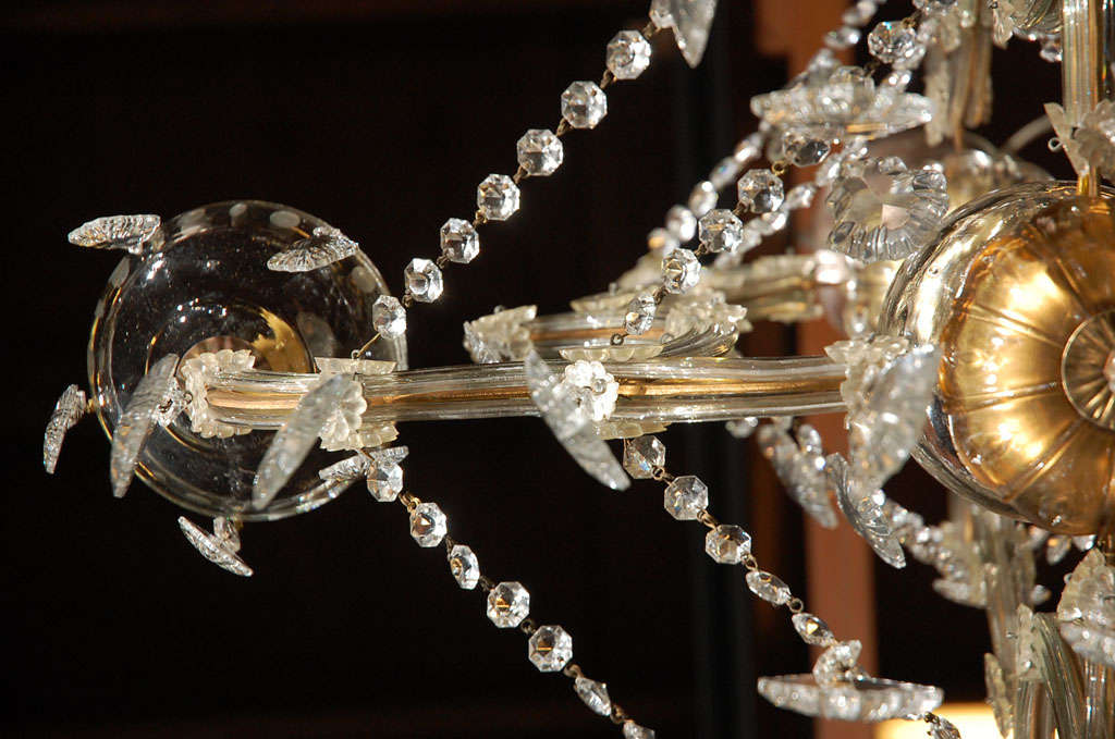 Beaded Crystal Chandelier For Sale