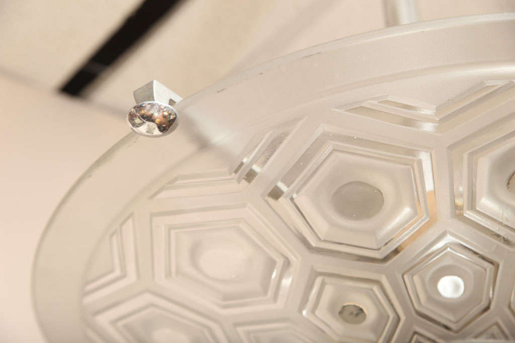 Art Deco Ceiling Fixture Signed Kovacs For Sale 1