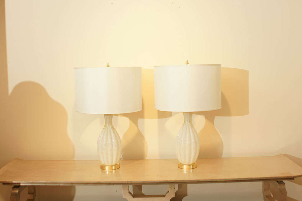 Pair Of Murano Lamps