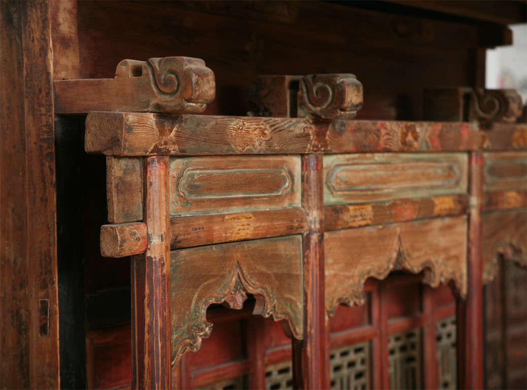19th Century Extremely Rare Original Condition Ancestral Shrine from China For Sale