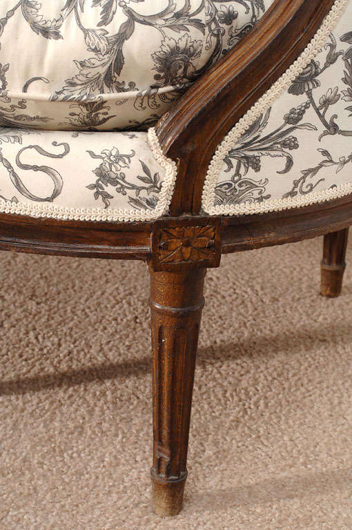 French Louis XVI Style Canape Corbeille (Sofa)