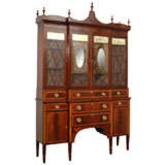 Federal Style Breakfront or Bookcase 9