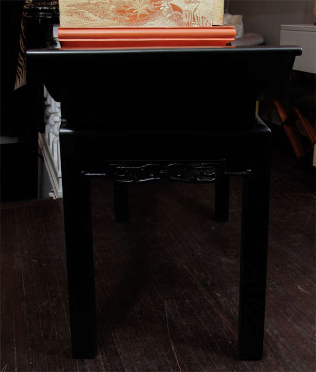 1940's Carved Chinoiserie Bar on Pedestal 2