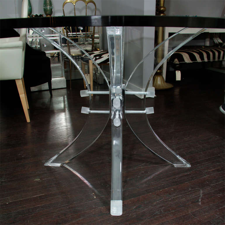 Charles Hollis Jones Lucite Pedestal Table 4