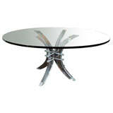 Charles Hollis Jones Lucite Pedestal Table 2