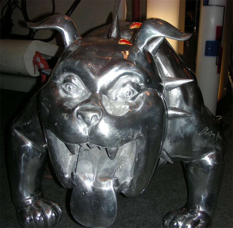 End of 20th Century Sculpture of a Bull Dog by Christian Maas 5
