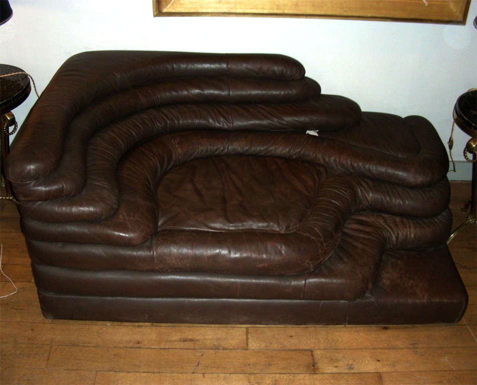 1970s Leather Sofa by Ubald Klug for De Sede
