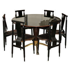 Green Glass Round Table