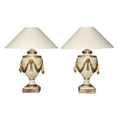 A pair of table lamps