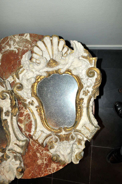 antique plaster mirror