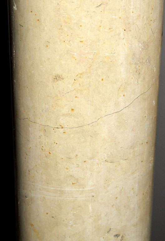 A pair of 19th century French Chassagne marble columns 1