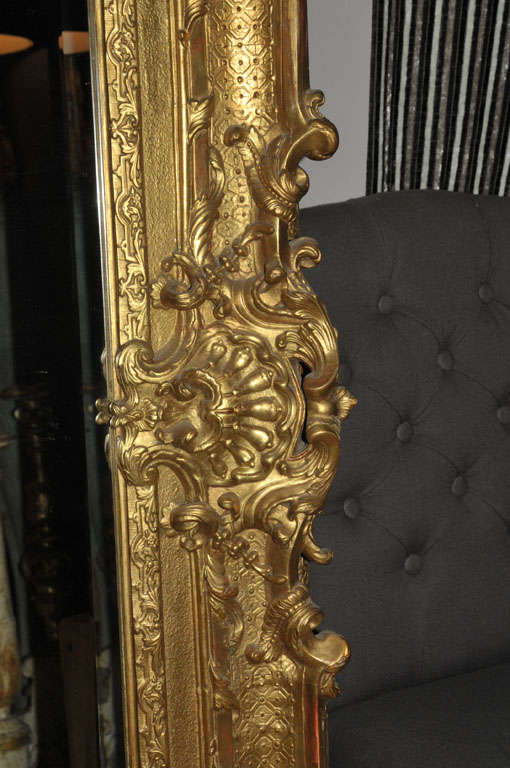 A large 19th century French giltwood mirror 2