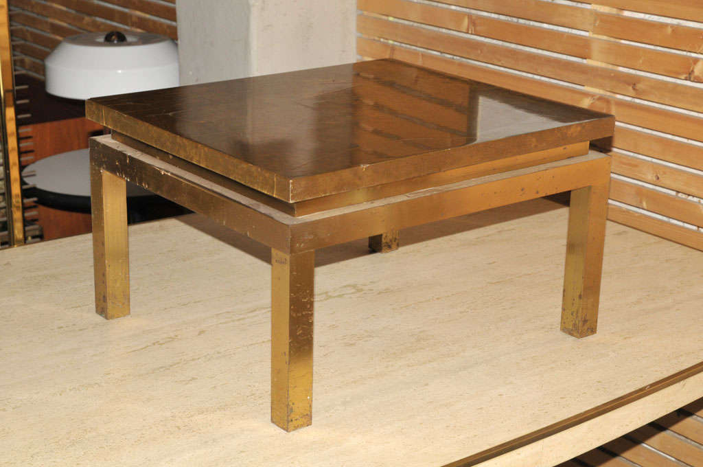 French pair of coffee tables by Guy Lefevre for Maison Jansen For Sale